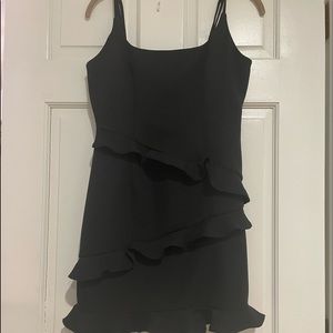 Black ruffle dress medium